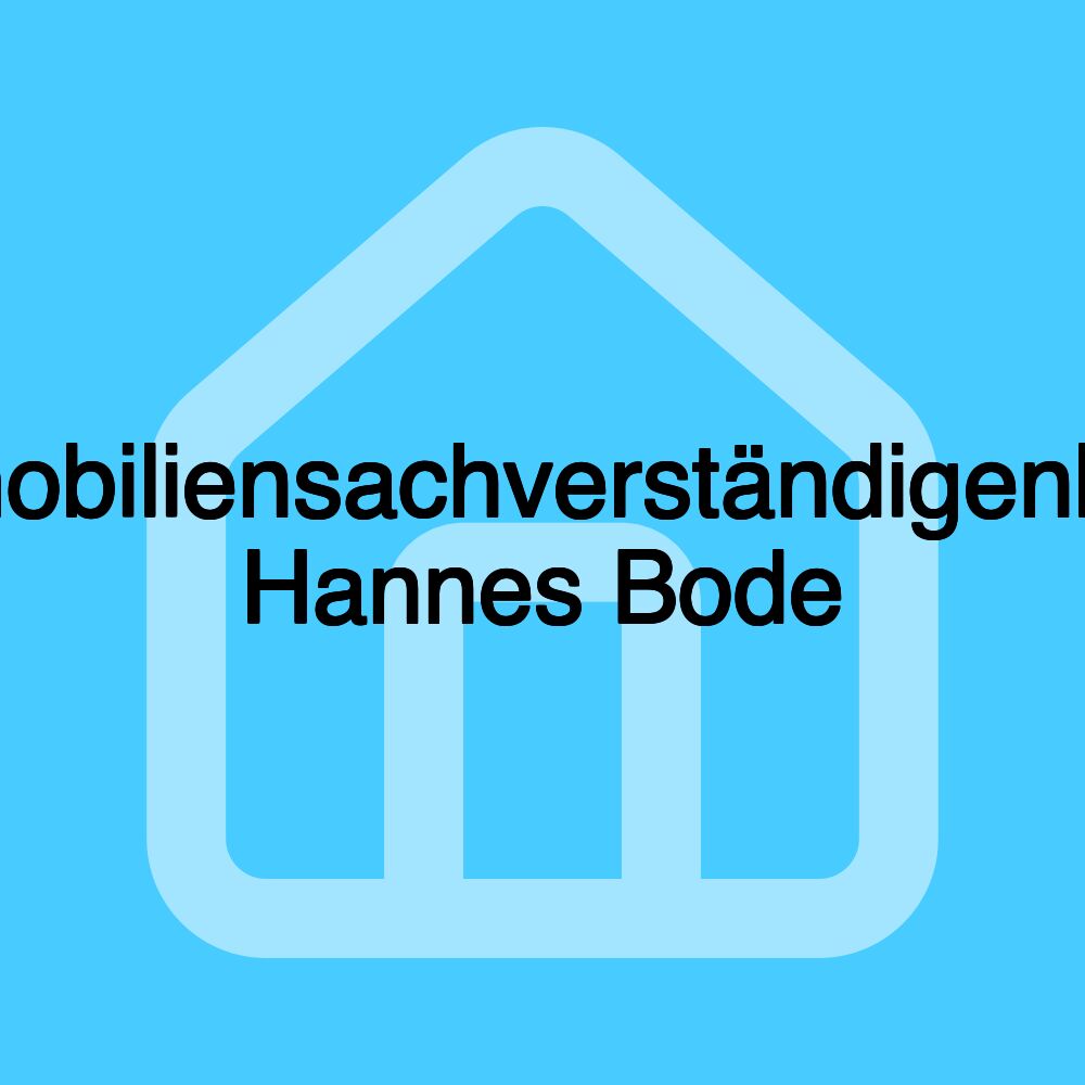 Immobiliensachverständigenbüro Hannes Bode