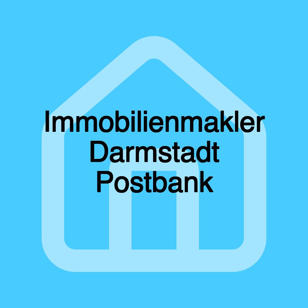 Immobilienmakler Darmstadt Postbank