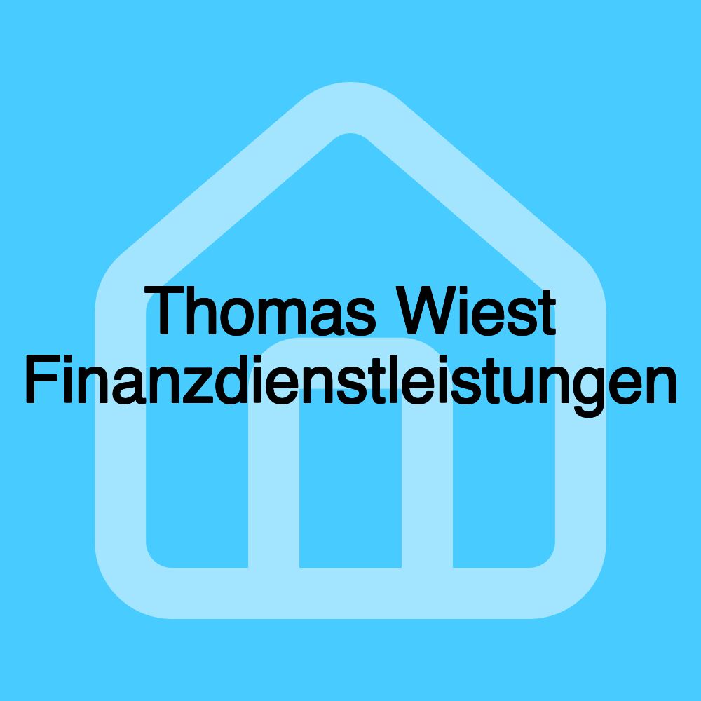 Thomas Wiest Finanzdienstleistungen