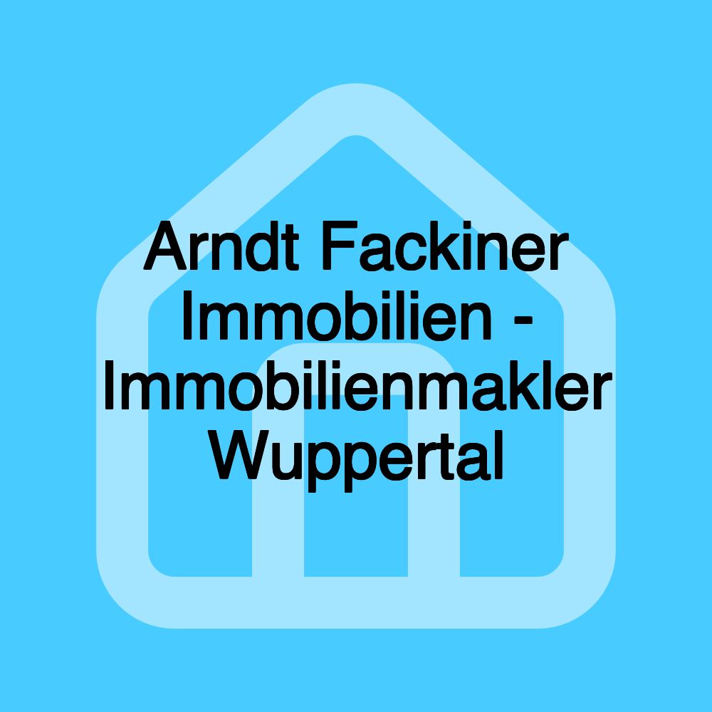 Arndt Fackiner Immobilien - Immobilienmakler Wuppertal