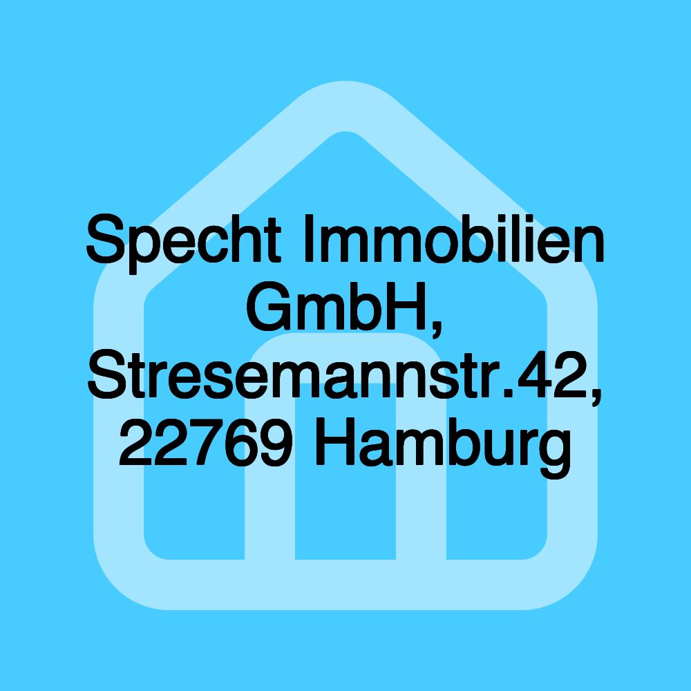 Specht Immobilien GmbH, Stresemannstr.42, 22769 Hamburg