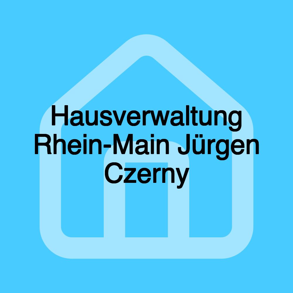 Hausverwaltung Rhein-Main Jürgen Czerny