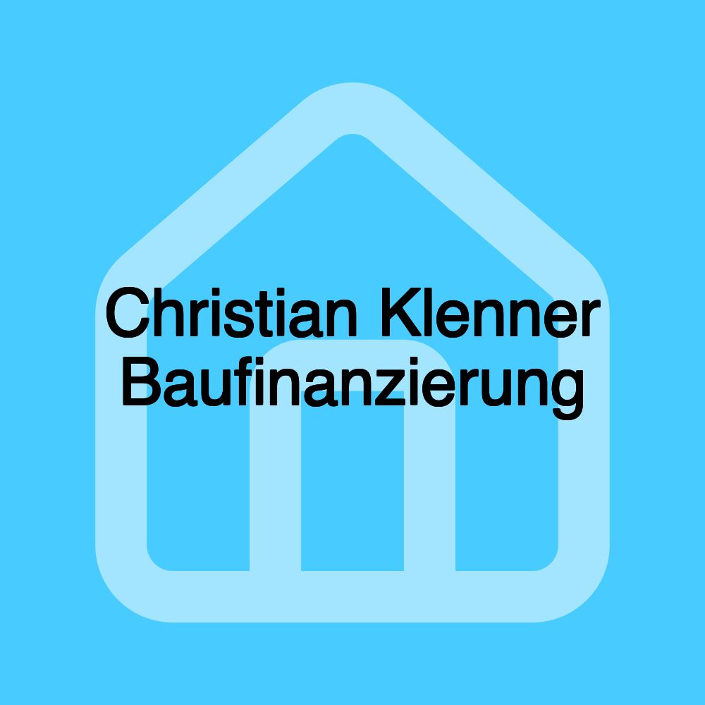 Christian Klenner Baufinanzierung