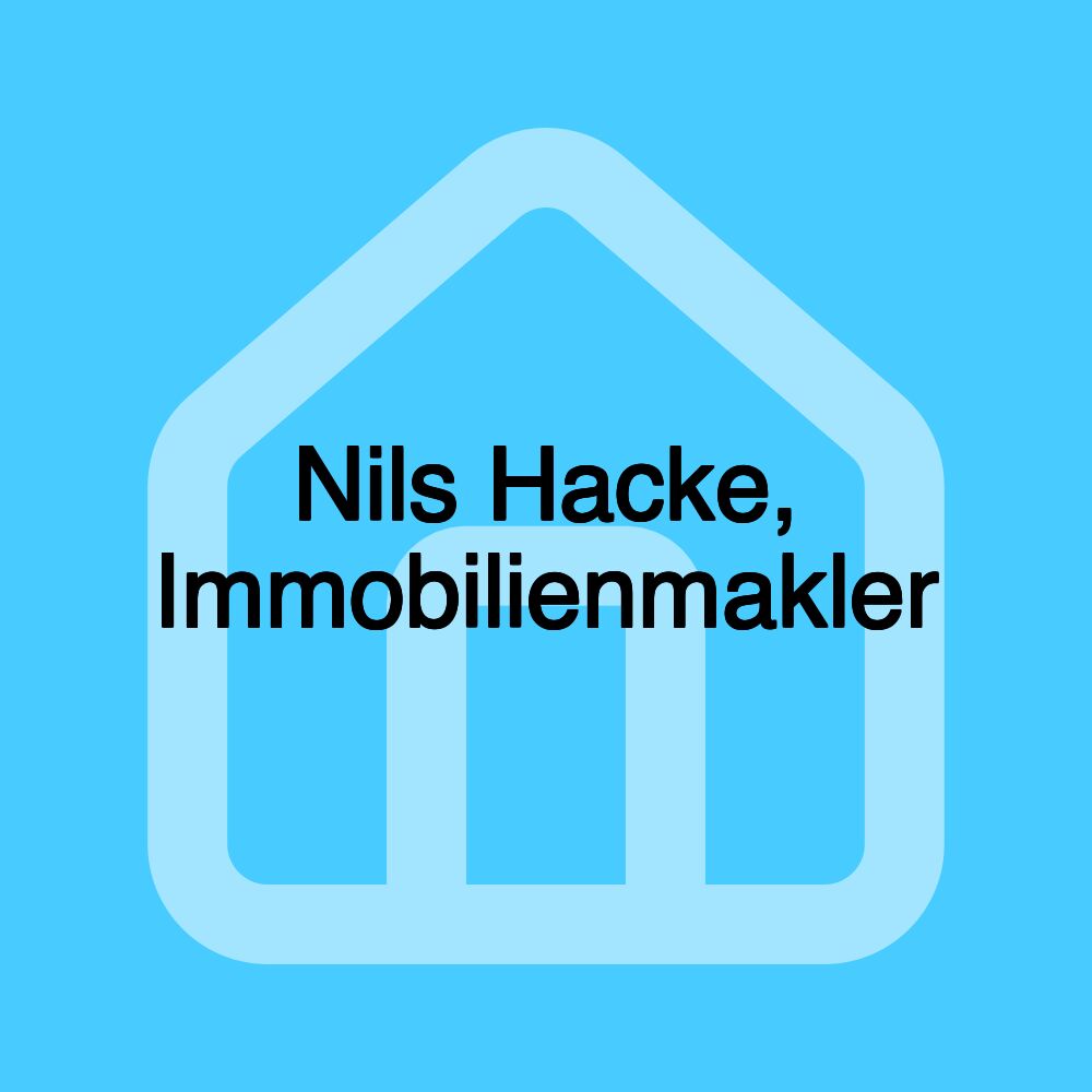 Nils Hacke, Immobilienmakler