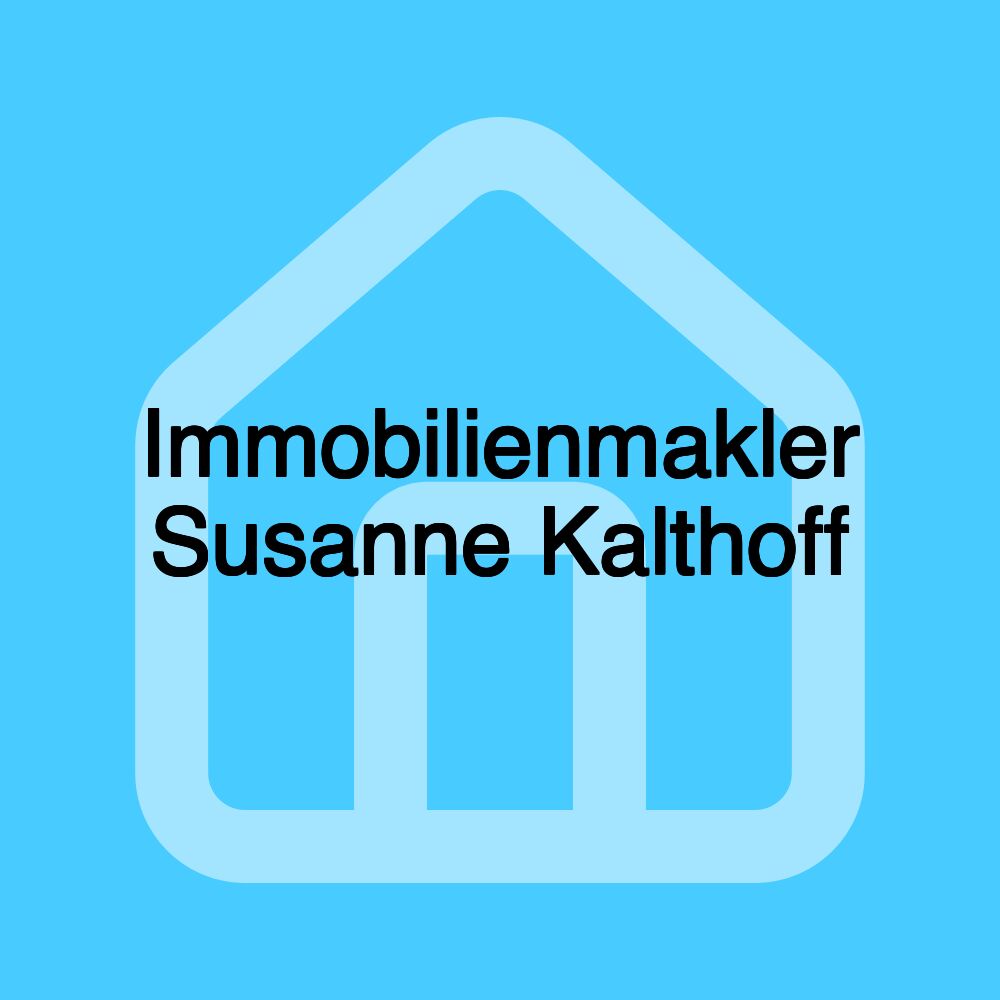 Immobilienmakler Susanne Kalthoff