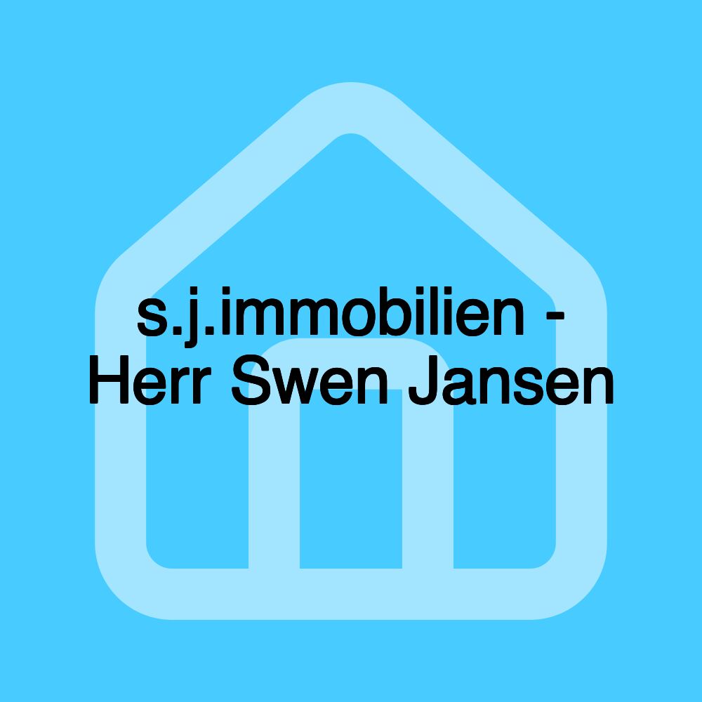 s.j.immobilien - Herr Swen Jansen