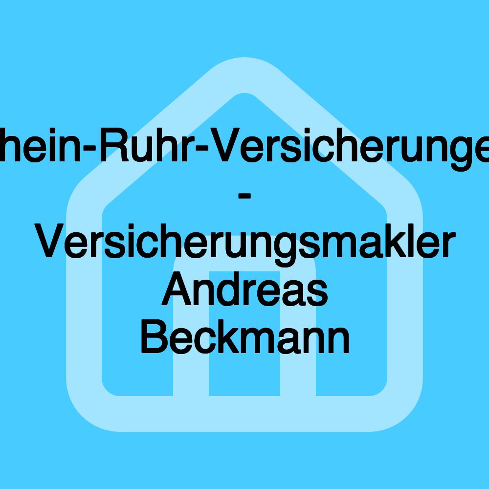 Rhein-Ruhr-Versicherungen - Versicherungsmakler Andreas Beckmann