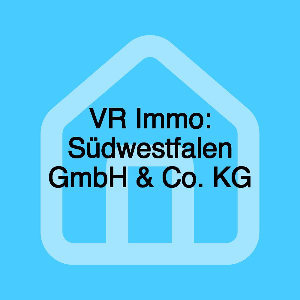 VR Immo: Südwestfalen GmbH & Co. KG