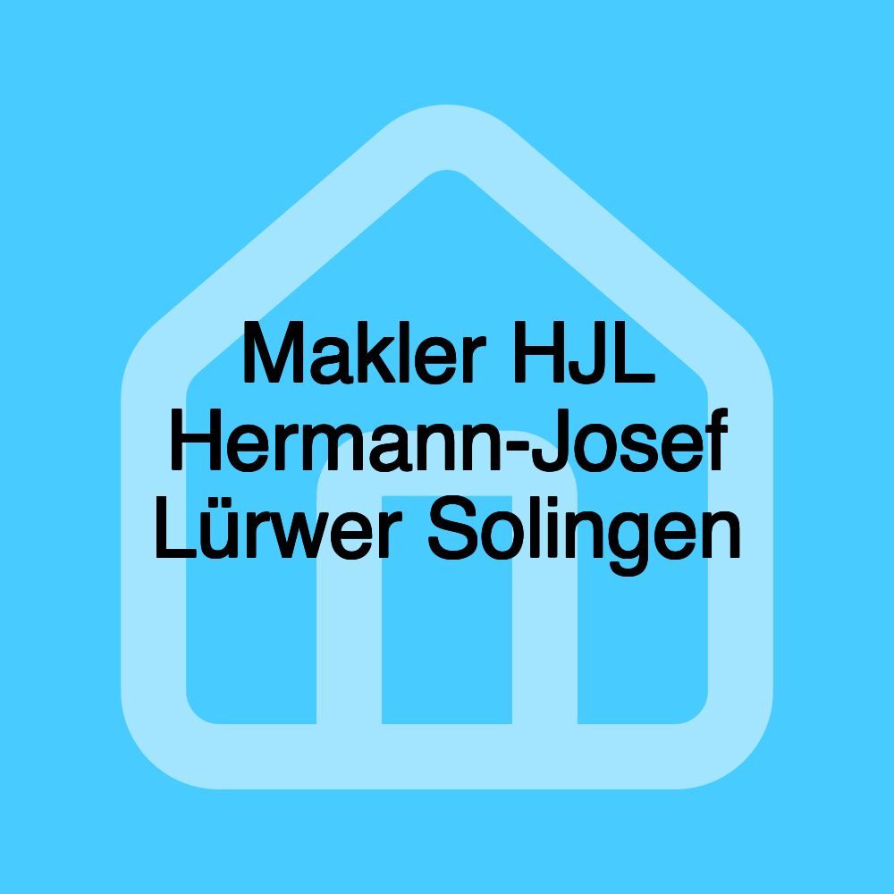 Makler HJL Hermann-Josef Lürwer Solingen