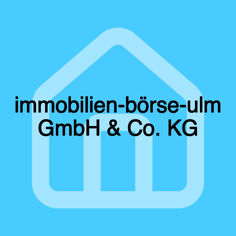 immobilien-börse-ulm GmbH & Co. KG