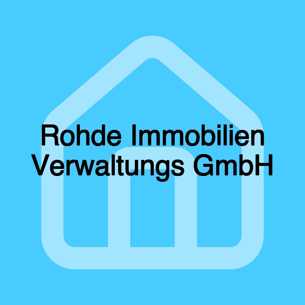 Rohde Immobilien Verwaltungs GmbH